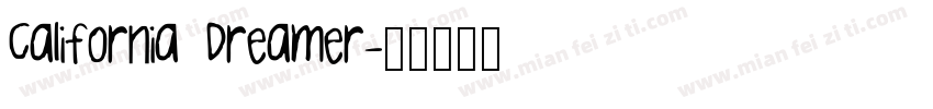 California Dreamer字体转换